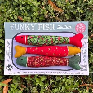 Holiday Handmade Funky Fish Cat Toys